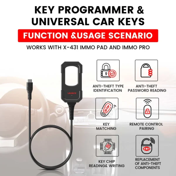 Launch X431 Key Programmer Remote Maker with Super Chip and 4 Sets of Smart Keys - Image 5