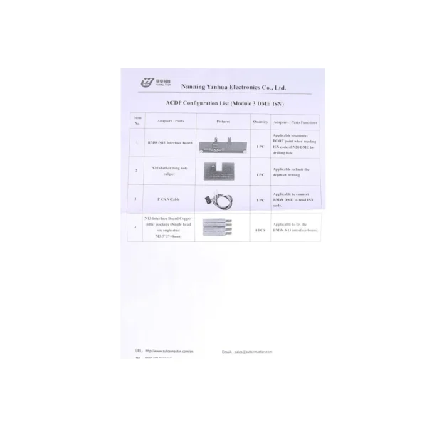 Yanhua Mini ACDP ACDP-2 Module3 for Read & Write BMW DME ISN Code by OBD - Image 9