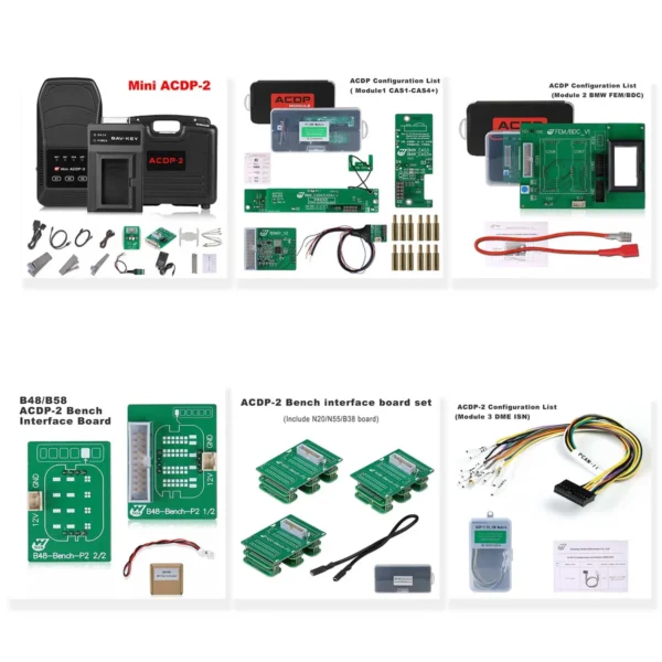 Yanhua Mini ACDP-2 BMW IMMO Package with Module1/2/3 for BMW CAS1-CAS4+/FEM/BMW DME ISN Read & Write Added B48/N20/N55/B38 Bench Board - Image 3