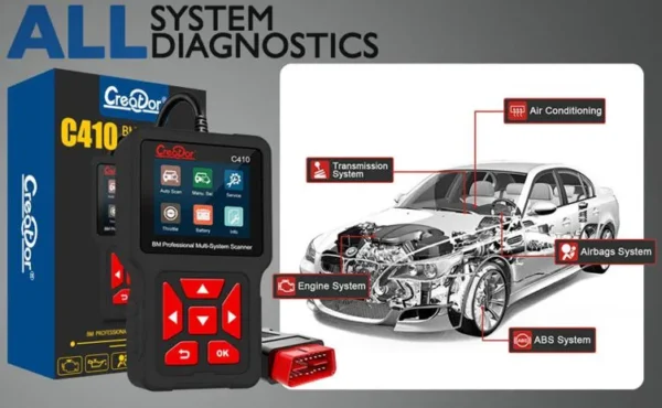 Creator C410 Scan Tool Professional OBD2 Scanner Code Reader for BMW ,Mini Cooper Replacement of C110 C310 - Image 3