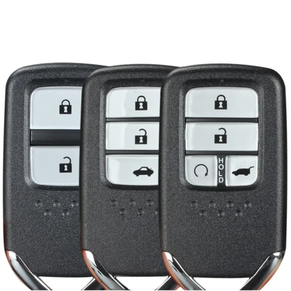Remote Smart Key Shell For Honda Greiz Fit City Jazz XRV Venzel HRV CRV Civic Accord Odyssey Uncut Blade Fob Car Accessories