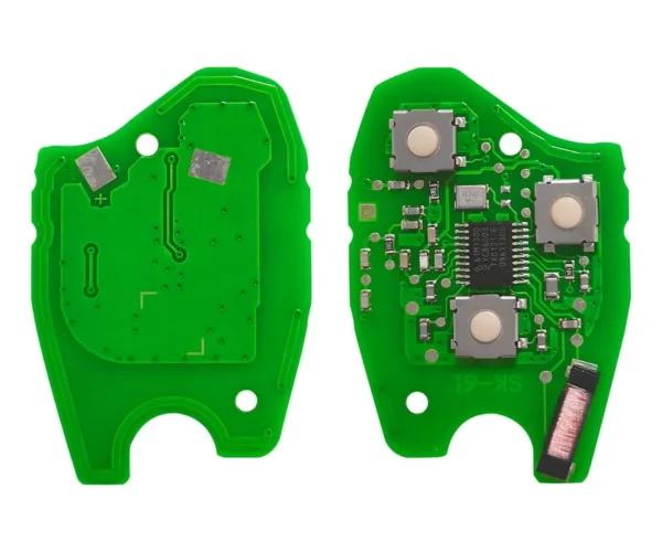 3 Button Car Remote Key PCF7961M/4A Chip 433Mhz for Mercedes Benz Smart Fortwo Kigoauto Car Key with VA2 Blade - Image 7