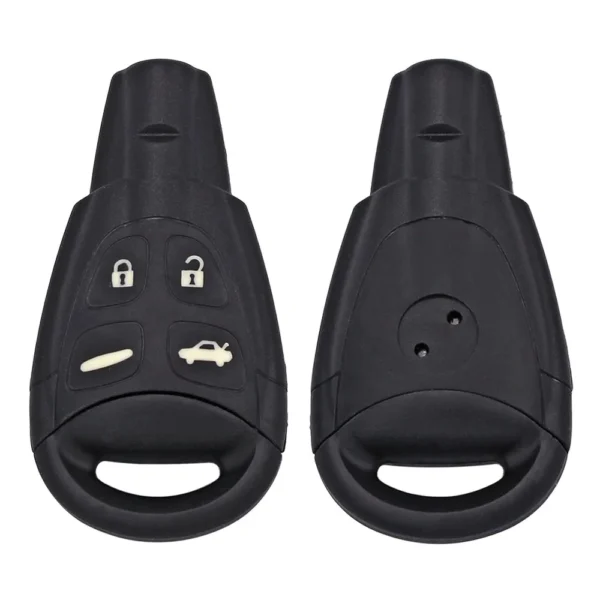 4 Button Remote Key Shell Housing Case Fob for SAAB 9-3 9-5 with Insert Key - Image 2