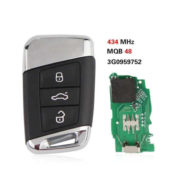 Car Intelligent Keyless Go Smart Remote Key 315/434Mhz MQB48 for VW Passat B8 Magotan Superb A7 Variant 2014-2020