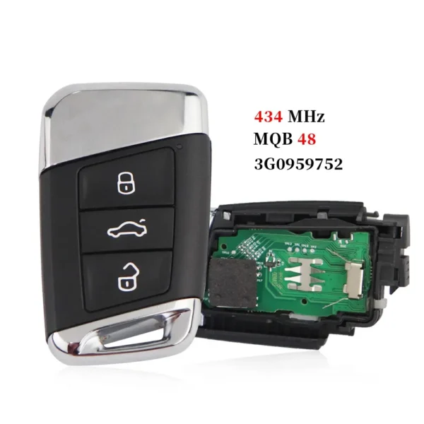 Car Intelligent Keyless Go Smart Remote Key 315/434Mhz MQB48 for VW Passat B8 Magotan Superb A7 Variant 2014-2020 - Image 2