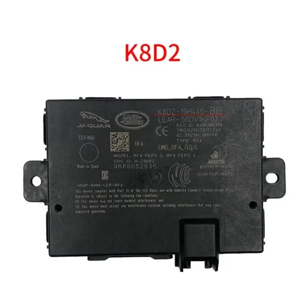 OEM Jaguar Land Rover RFA Module K8D2 with Comfort Access contains SPC560B Chip and Data - Image 2