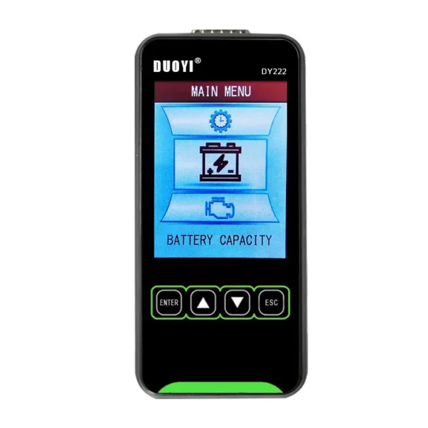 DUOYI DY222 12V/24V Car Battery Load Tester Multifunctional Battery Health Checker Automotive Battery System Tester