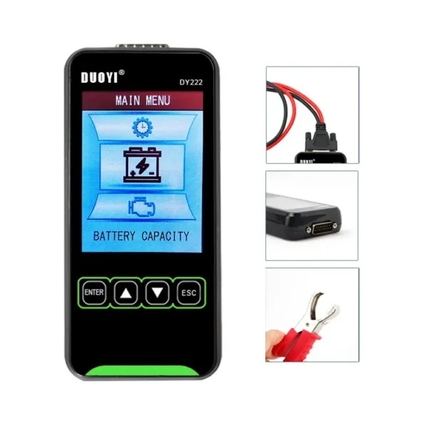 DUOYI DY222 12V/24V Car Battery Load Tester Multifunctional Battery Health Checker Automotive Battery System Tester - Image 5