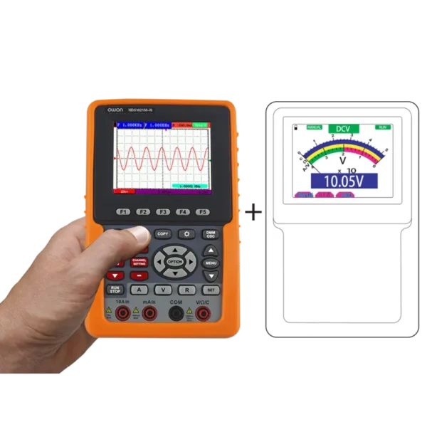 Owon HDS2062M-N OWON Handheld double channel oscilloscope HDS2062M-N with 60 MHz bandwidth (250 MSas) digital multimeter - Image 7