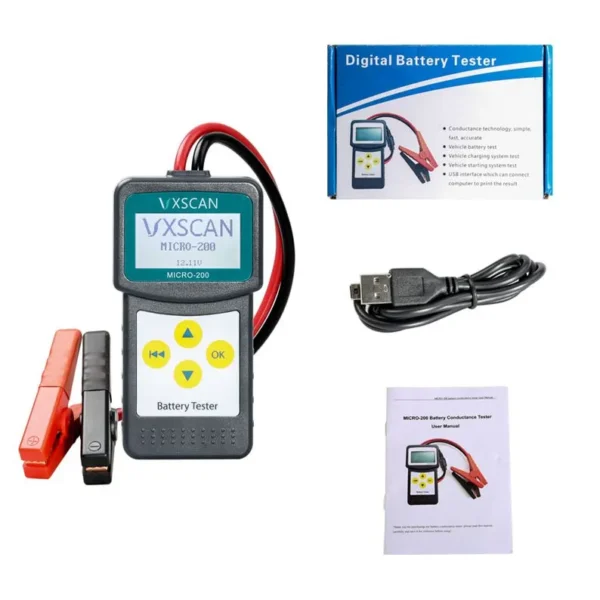 Car Battery Tester/Analyzer MICRO-200 for 12 Volt Vehicles - Image 2