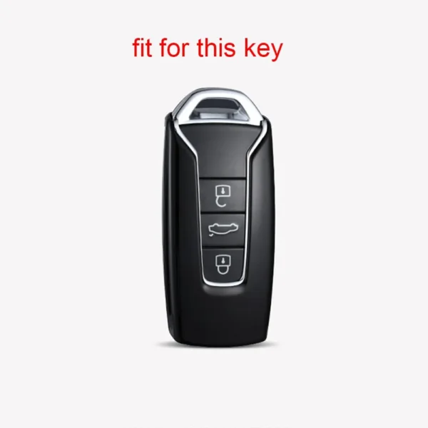 Silicone Cover Key Case Holder Fobs Funda Llave For Volkswagen Touareg 2018 2019 2020 2021 3 Button Remote Keyless Wallet Jacket