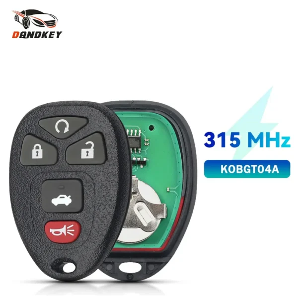 5 Button 315MHZ Remote Key for GMC