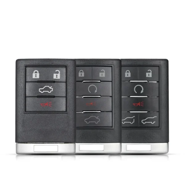 CADILLAC ATS SRX STS CTS DTS Smart Remote Key Case Entry Fob with insert key Replacement Remote Car Key Case Shell