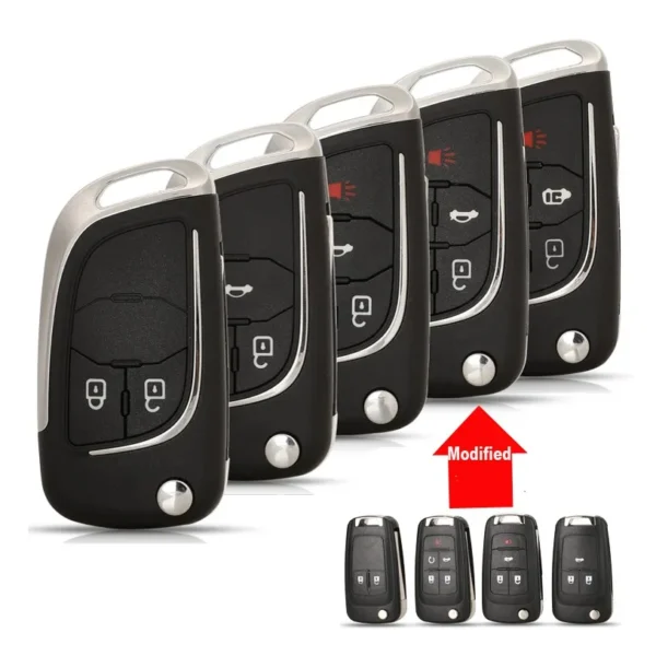 Remote Car Key Shell Case For Chevrolet Lova/Aveo/Cruze For Opel Vauxhall Insignia Astra Mokka For Buick