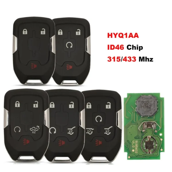 315/433MHz HYQ1AA /HYQ1EA Smart Remote Key for Chevrolet Tahoe Silverado Suburban GMC Terrain Acadia YUKON XL Sierra