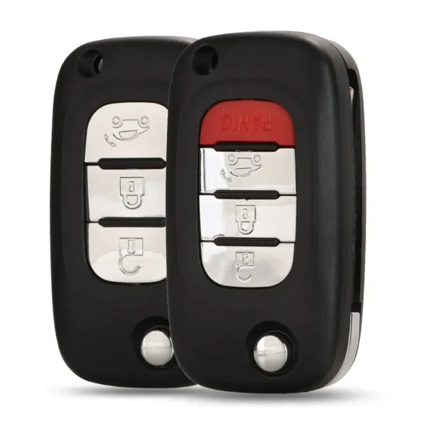 3 Button 4 Button Flip Remote Key Shell For Benz Smart Fortwo 453 Forfour 2015-2017 Car Key Case Replacement