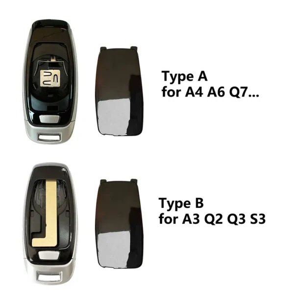 3 Buttons Smart Remote Car Key Shell For Audi A1 A4 A6 A8 Q2 Q3 Q5 Q7 R3 RS3 RS5 S1 TT - Image 3