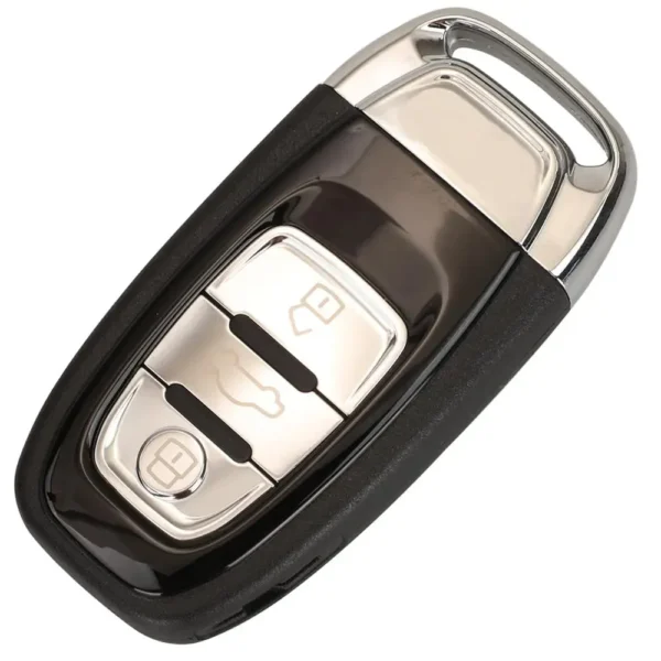 Audi A4l A3 A4 A5 A6 A8 Quattro Q5 Q7 A6 A8 Remote Key Shell Case Fob Replacement Car Key Shell 3 Buttons Glossy - Image 2