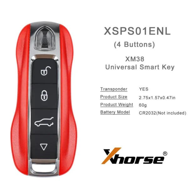 2023 Xhorse XSPS01EN PRO.S Style XM38 Universal Smart Key 5pcs/lot - Image 6