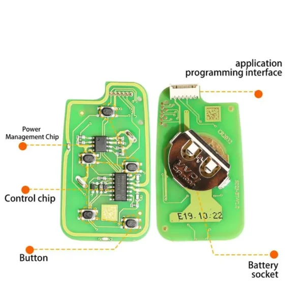 Xhorse XKHO04EN Wire Remote key Honda Separate 4 Buttons with Sliding Door Button English Version 5pcs/lot - Image 4