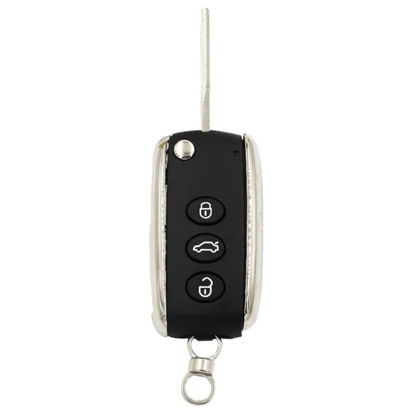 3 Button Modified Folding Flip Remote Smart Car Key Shell Case Housing Cover for Bentley Continental Arnage Mulsanne Uncut Blade