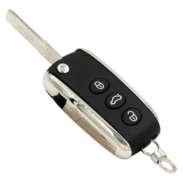 3 Button Modified Folding Flip Remote Smart Car Key Shell Case Housing Cover for Bentley Continental Arnage Mulsanne Uncut Blade - Image 2