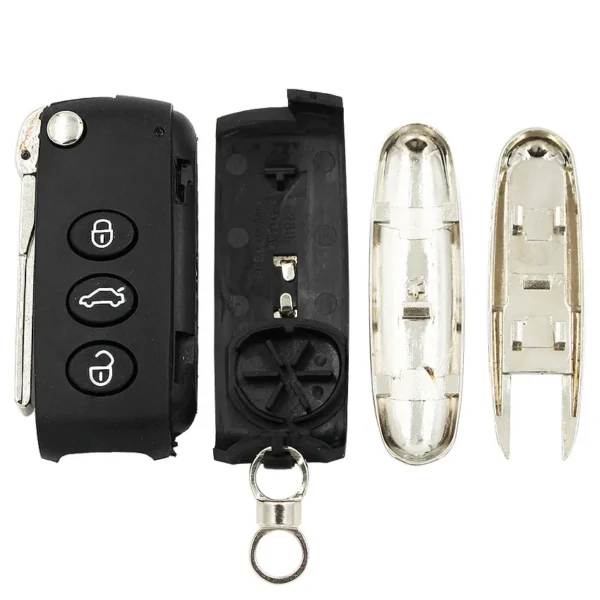 3 Button Modified Folding Flip Remote Smart Car Key Shell Case Housing Cover for Bentley Continental Arnage Mulsanne Uncut Blade - Image 9