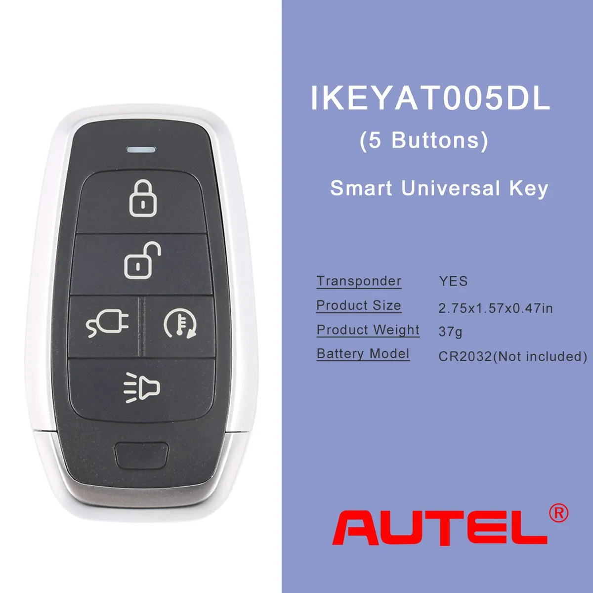 AUTEL IKEYAT005DL 5 Buttons Independent Universal Smart Key 5pcs/lot - Image 3