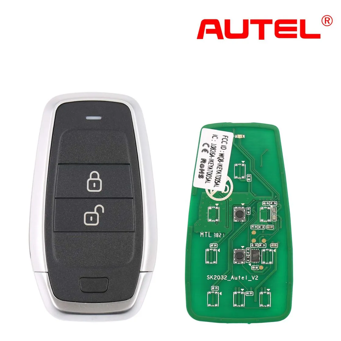 AUTEL IKEYAT002AL 2 Buttons Independent Universal Smart Key 5pcs/lot