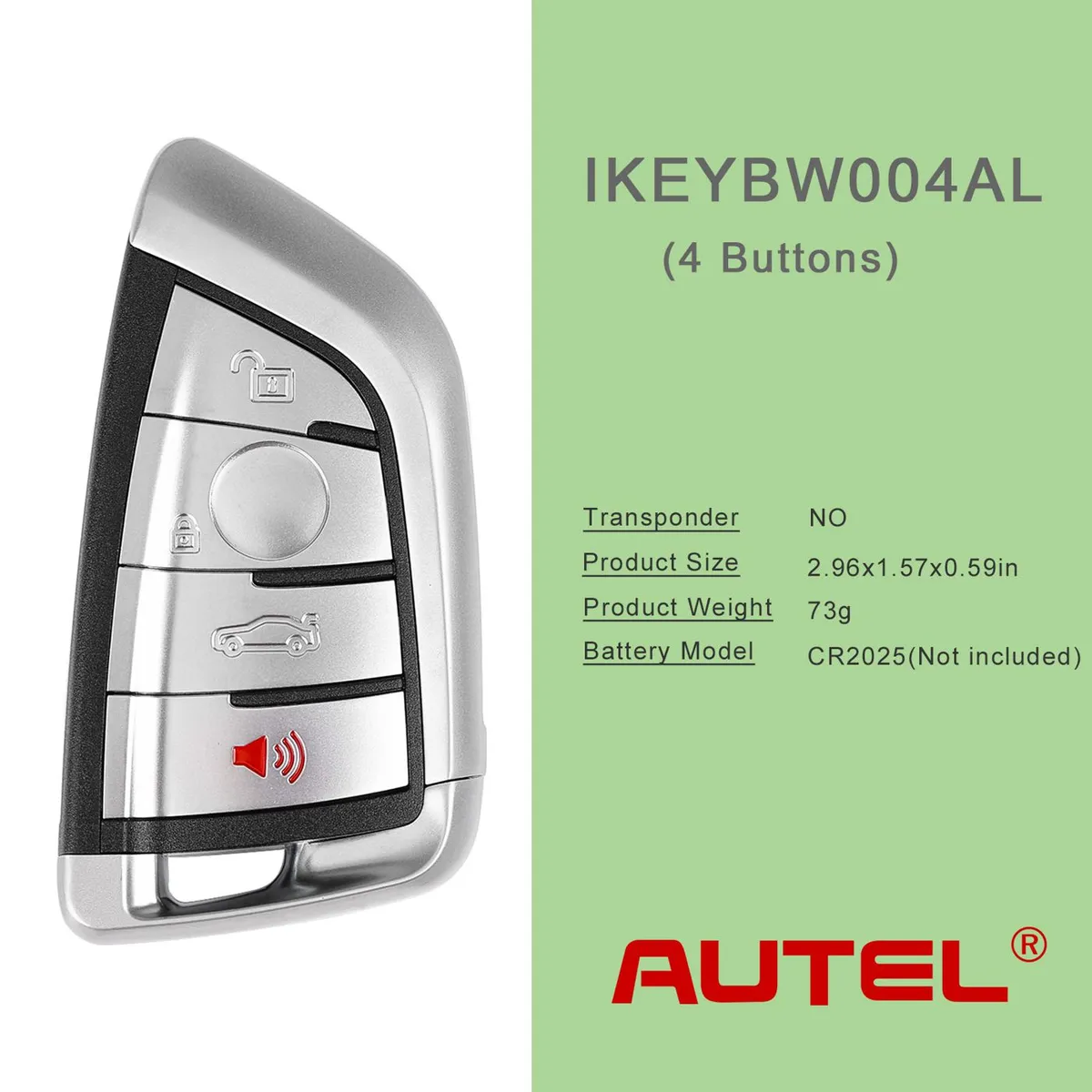 AUTEL IKEYBW004AL BMW 4 Buttons Smart Universal Key Compaitble with BMW 5pcs/lot - Image 2