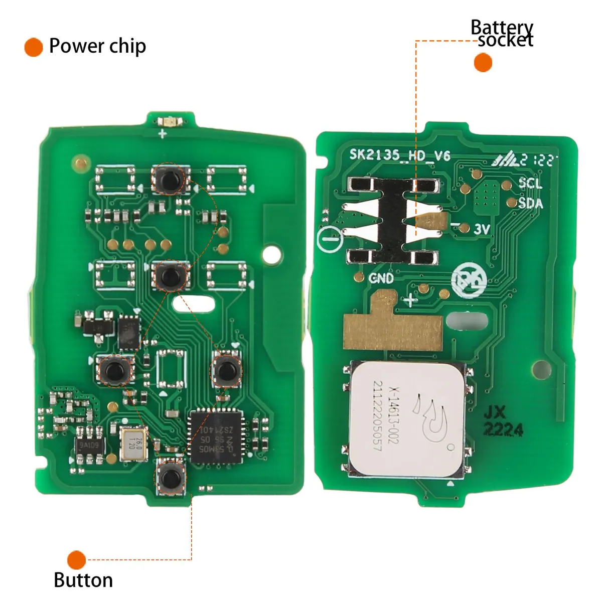 AUTEL IKEYHD005AL Honda 5 Buttons Universal Smart Key 5pcs/lot - Image 5