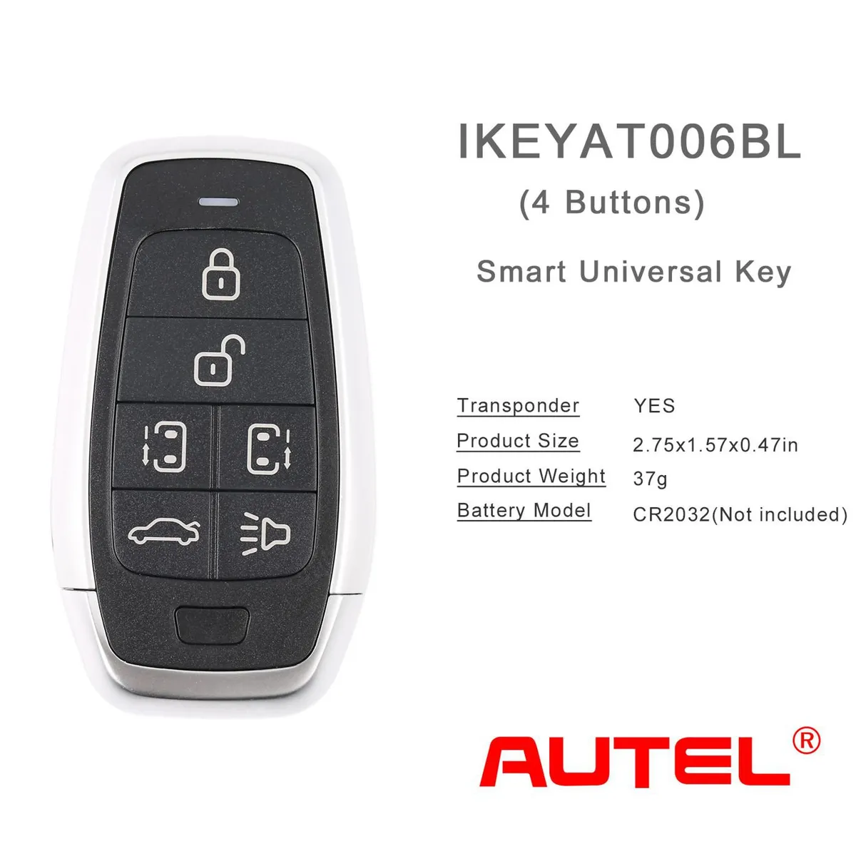 AUTEL IKEYAT006BL 6 Buttons Independent Universal Smart Key 5pcs/lot - Image 5