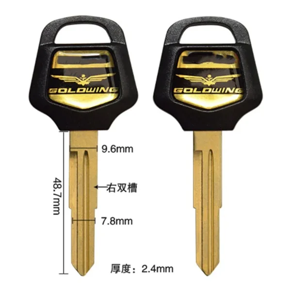 New Blank Key Motorcycle Replace Uncut Keys For HONDA GOLDWING GL1200 GL1000 GL1500 GL 1500 1000 1200 2001-2011 GL1800 1800 - Image 2