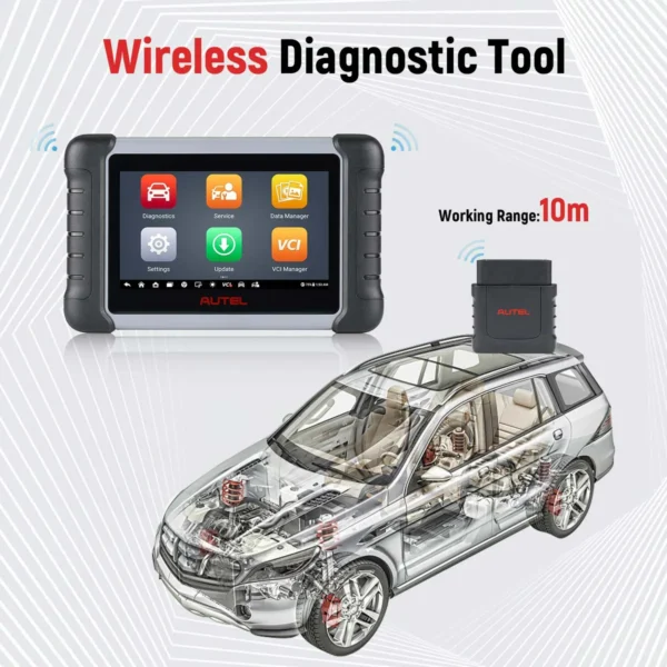 Autel MaxiCOM MK808BT OBD2 Diagnostic Scan Tool ABS SRS EPB DPF BMS SAS TPMS IMMO MK808 Code Reader - Image 8