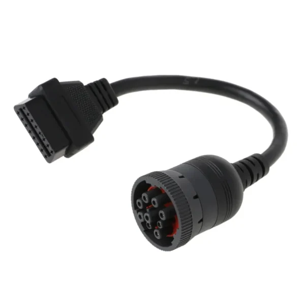 Deutsch J1939 9pin to 16pin Truck Cable J1939 9pin to OBDII/OBD2 16 PIN Female Diagnosctic Tool Connector - Image 2