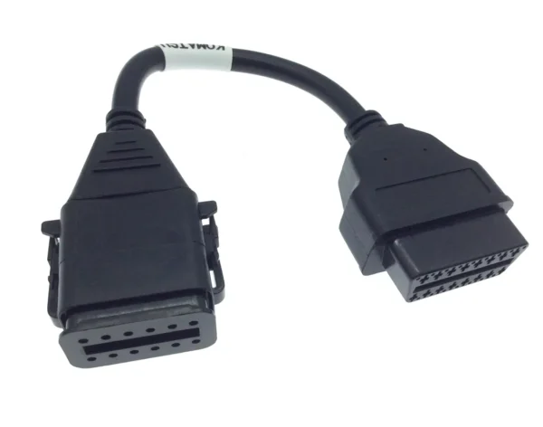 12pin to OBDII OBD2 16pin Cable for Komatsu and Cummins Diagnostic Connect Cable Wire Line