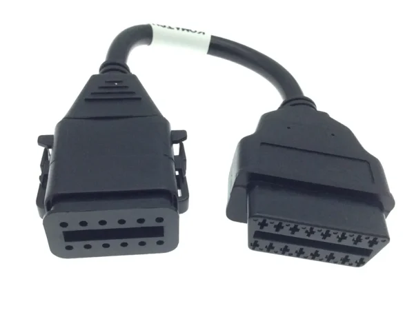 12pin to OBDII OBD2 16pin Cable for Komatsu and Cummins Diagnostic Connect Cable Wire Line - Image 2