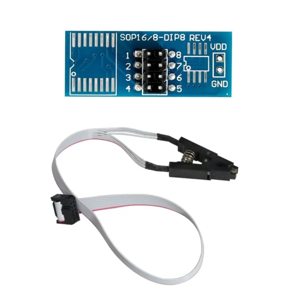 High quality SOIC8 SOP8 Test Clip For EEPROM 93CXX/25CXX/24CXX in-circuit programming on USB Programmer TL866CS TL866A EZP2010