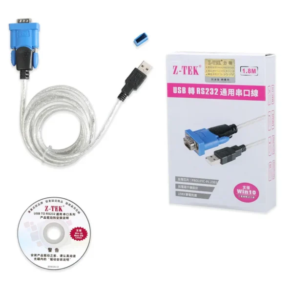 High Quality Z-TEK USB1.1 To RS232 Convert Connector - Image 2