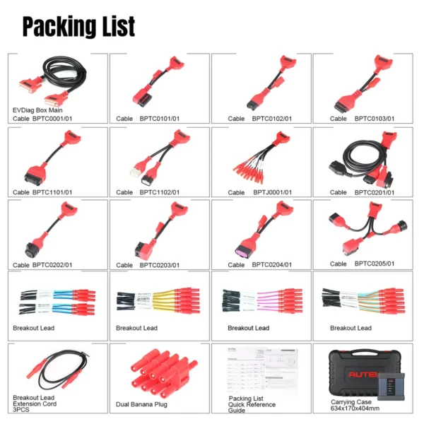 AUTEL EV Diagnostics Upgrade Kit EVDiag Box & Adapters for Battery Pack Diagnostics Compatible with Autel Ultra series - Image 2