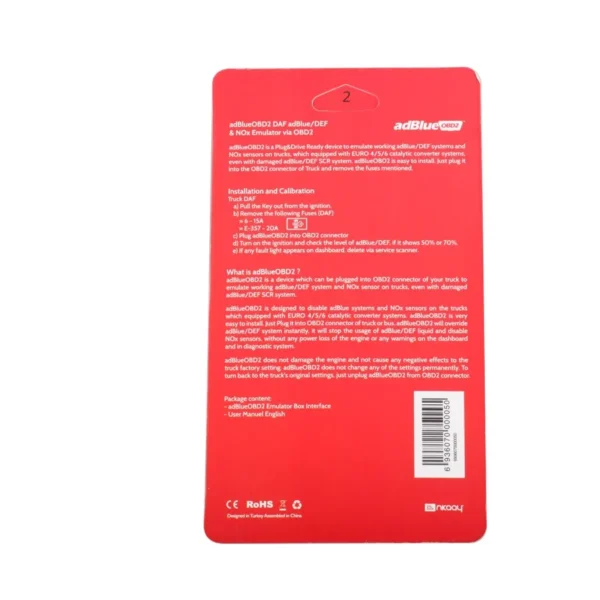 AdblueOBD2 Emulator for DAF Trucks Plug and Drive Ready Device by OBD2 - Image 5
