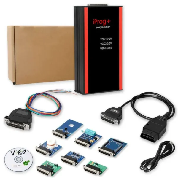 V89 Iprog+ Pro Programmer Full Version with Probes Adapters + IPROG Plus PCF79xx SD Card Adapter + Universal RDIF Adapter + 35080/160 Adapter + 35080/080 Adapter - Image 2