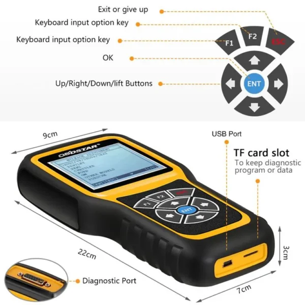 OBDSTAR X300M Special for Odometer Adjustment and OBDII Support Mercedes Benz & MQB VAG KM Function - Image 8