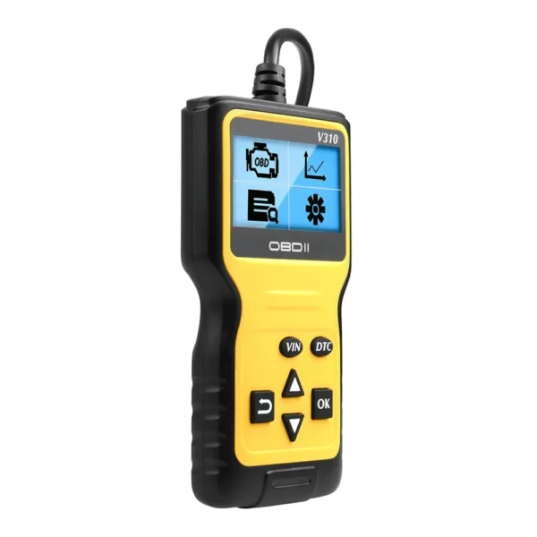 V310 OBDII EOBD Auto Code Reader 6 Languages Automobile Diagnostic Scanner For All OBD2 Protocols Cars LCD Display - Image 7