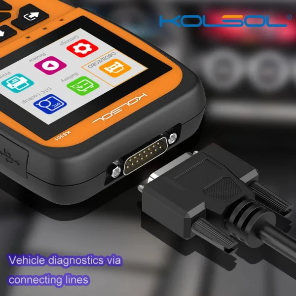 KOLSOL KS501 Generation OBDII & EOBD Scan Tool for Universal Vehicles Automotive Scanner Diagnostic Tool - Image 8