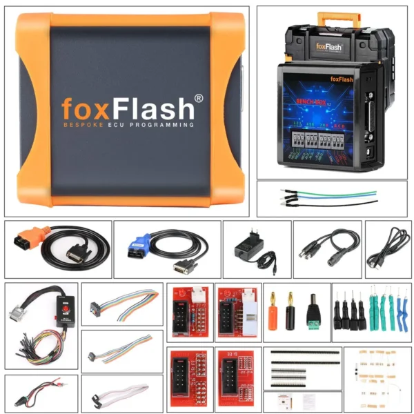 2024 FoxFlash Super Strong ECU TCU Clone and Chip Tuning Tool Support Checksum Get Free Toyota Lexus Adapter/ECU Cover Extractor/ T-Shirt and Hat - Image 2