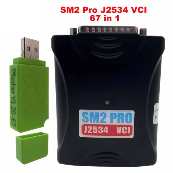 ECU Programmer Read Write ECU Tool SM2 Pro J2534 VCI Support Checksum and Pinout Diagram 67IN1 Update Version of Flash Bench OBD