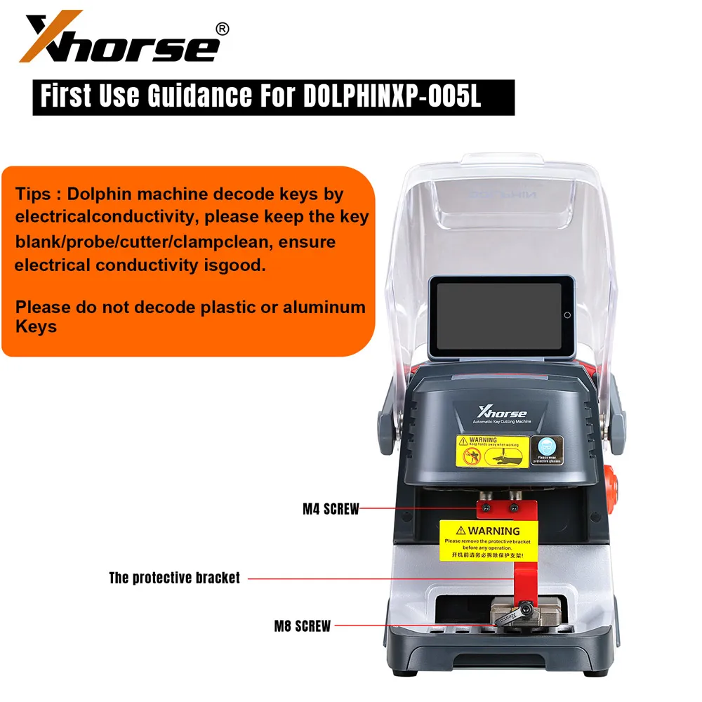Xhorse Dolphin II XP-005L Automatic Portable Key Cutting Machine with Adjustable Screen and Built-in Battery - Image 10
