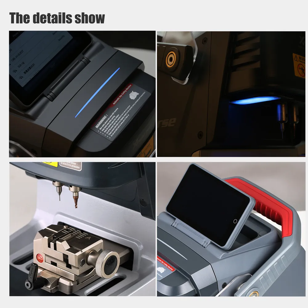 Xhorse Dolphin II XP-005L Automatic Portable Key Cutting Machine with Adjustable Screen and Built-in Battery - Image 11