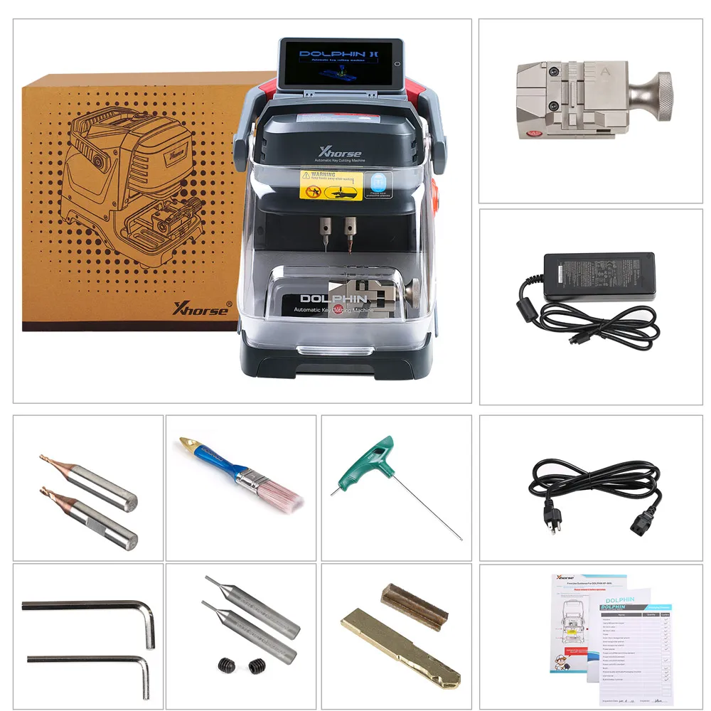 Xhorse Dolphin II XP-005L Automatic Portable Key Cutting Machine with Adjustable Screen and Built-in Battery - Image 13